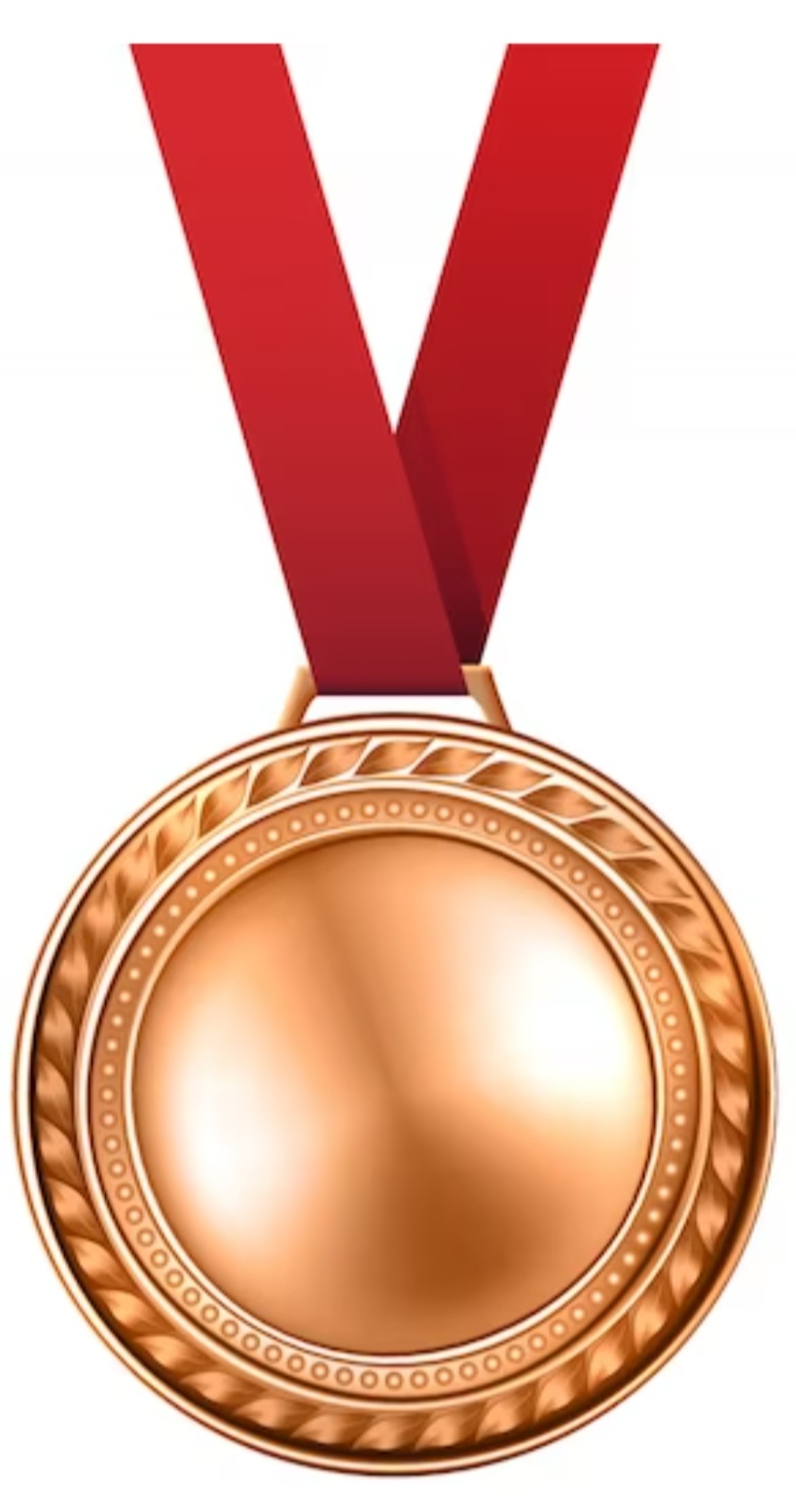 <a href="https://www.freepik.com/free-vector/golden-silver-bronze-blank-medals-hanging-blue-ribbons-isolated-white-background_25872385.htm#query=bronze%20medal&position=1&from_view=keyword&track=ais&uuid=3a6a3323-acb2-4cc7-b104-24d5742957c0">Image by studio4rt</a> on Freepik